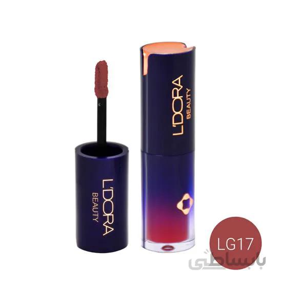 رژلب مایع نیمه‌مات کد LG17