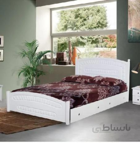 تخت خواب دونفره مدل هرنس سایز 200×160 سانتی متر حمل رایگان در تهران - آنتیک کاج