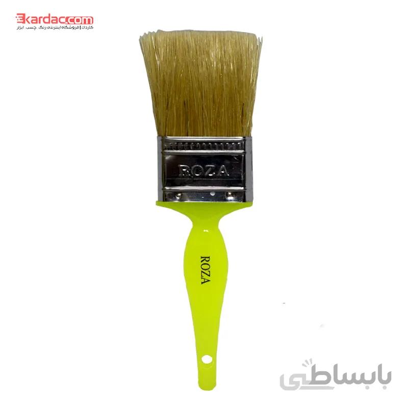 قلمو نقاشی روزا سایز 2 اینچ دسته زرد ا Roza Oil Brush Paint Size 2