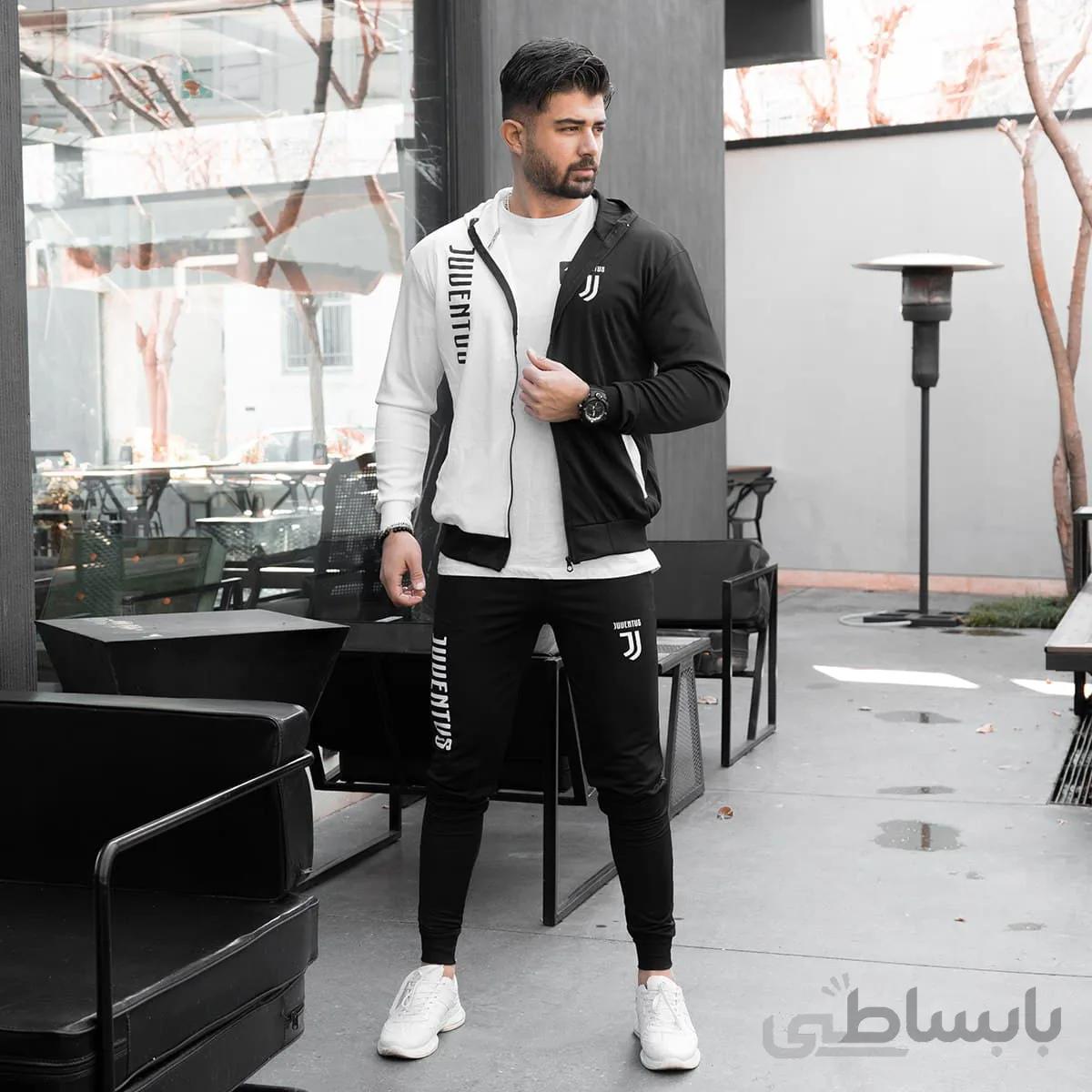 ست سوییشرت شلوار یوونتوس مردانه مدل TOPAN