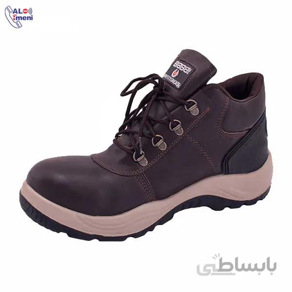 پوتین ایمنی بیس (base) قهوه ای دور کرم