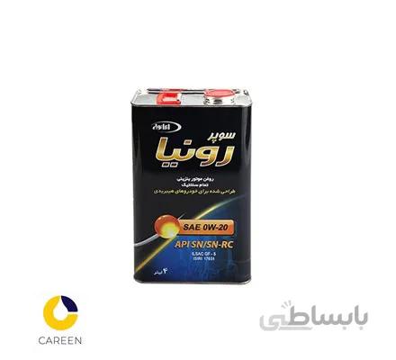 روغن موتور 0W20 ایرانول سوپر رونیا 4 لیتر