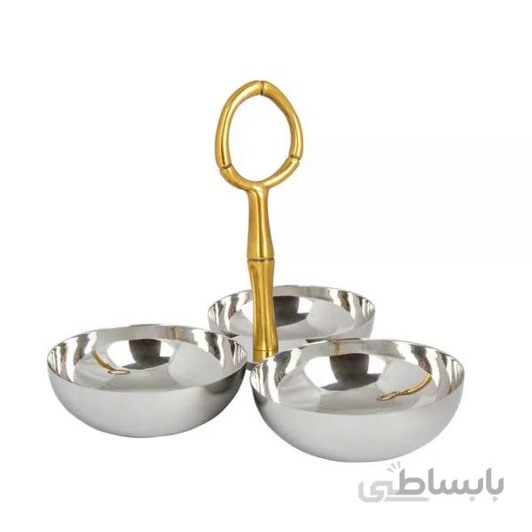 اردو خوری 3کاسه طرح بامبو سایز کوچک