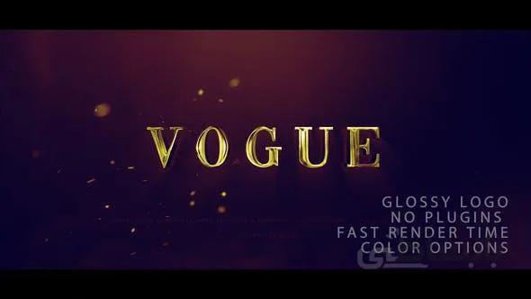 پروژه آماده افترافکت : آرم استیشن Vogue Logo Reveal 24494586