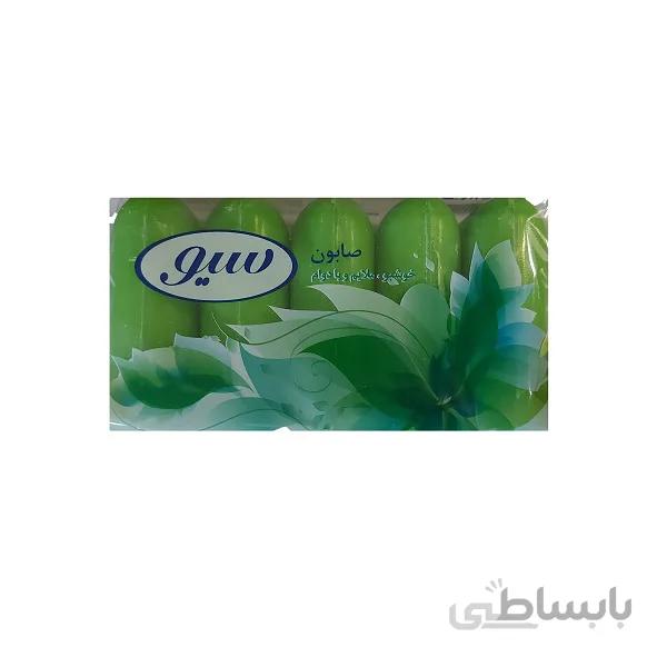 صابون شستشو سیو سلفوندار مدل سبز وزن 75 گرم بسته 5 عددی