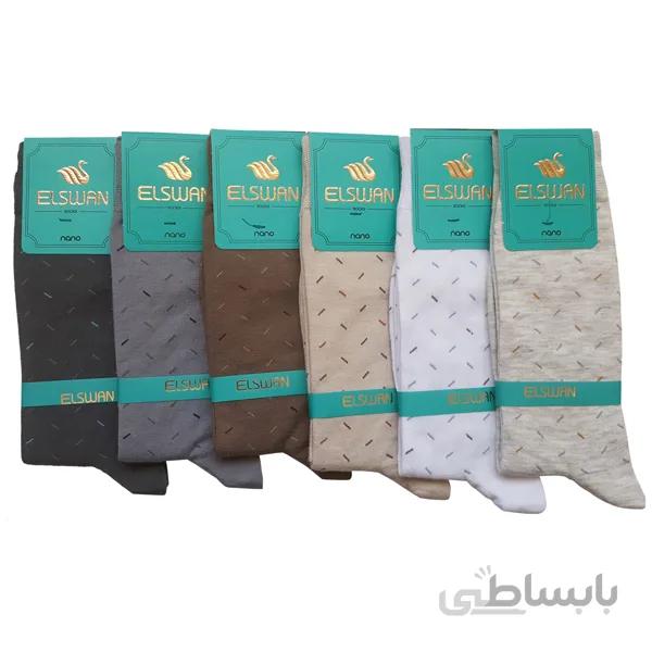 پک 6 جفتی جوراب اسپرت مردانه نخ پنبه ای ساق دار کد ph38