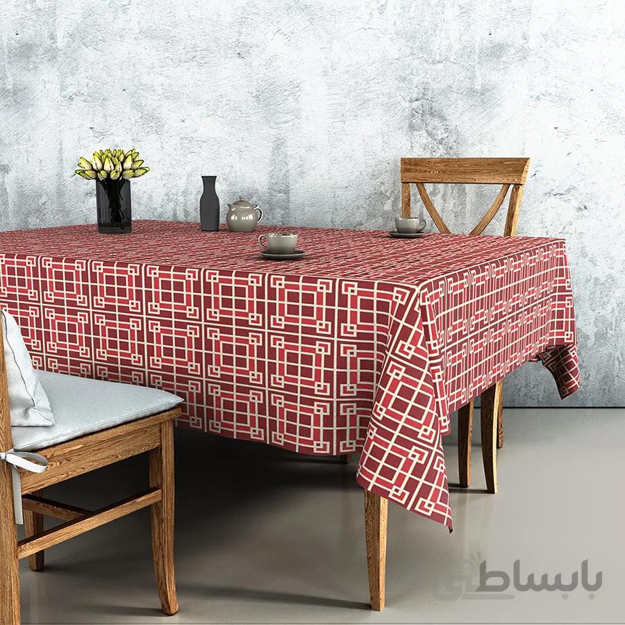 سفره طرح چهارخانه