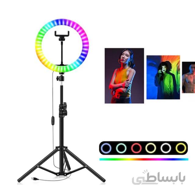 رینگ لایت مدل MJ26-RGB (کیفیت بالا) ا MJ26-RGB RING LIGHT