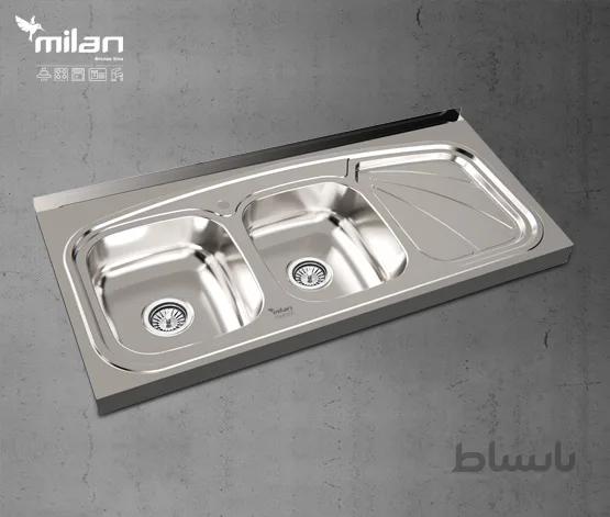 سینک ظرفشویی استیل میلان مدل 3022