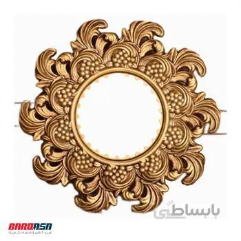 قاب هالوژن طرح دار طلایی پتینه کد 112