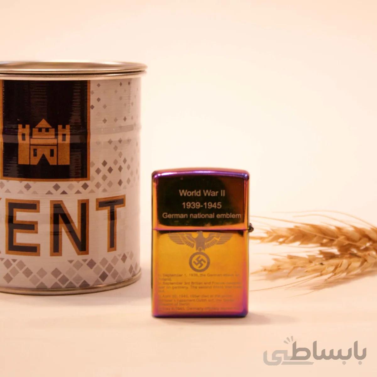 فندک زیپو بنزینی طرح هفت رنگ کد 555