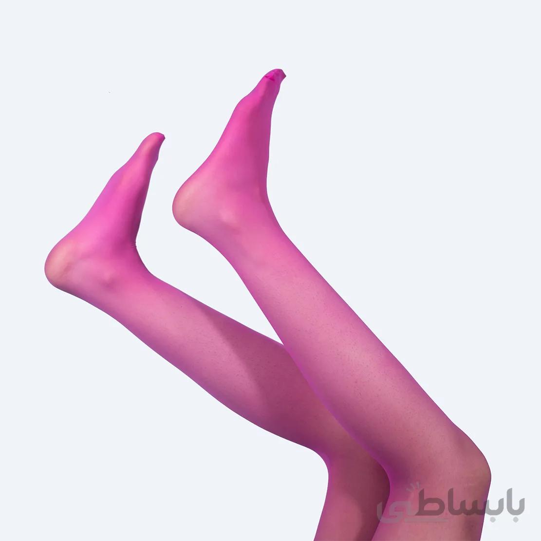 جوراب شلواری نازک صورتی روشن پنتی