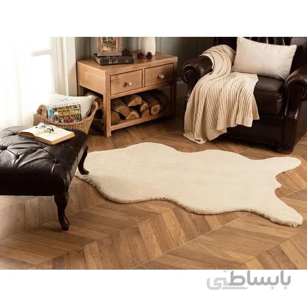 زیر پایی خز مدل Arc Acik Kahve سایز 150×90 سانتی متر مادام کوکو