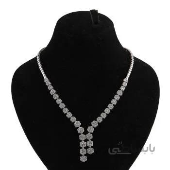 گردنبند نقره زنانه مدل فلاور کد GAR_105