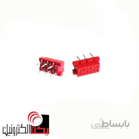 دیل سوکت قرمز 6 پین مادگی