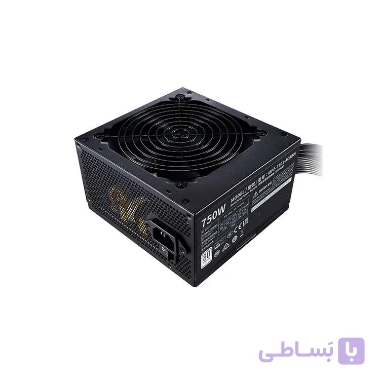 پاور 750 وات کولر مستر مدل COOLERMASTER MWE 750 WHITE 230V-V2