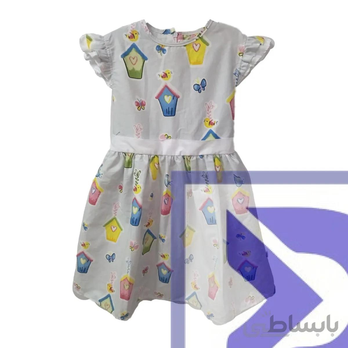 پیراهن طرح کلبه خاکستری کد 398