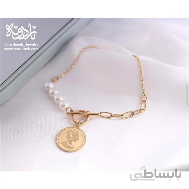 دستبند مروارید سکه الیزابت