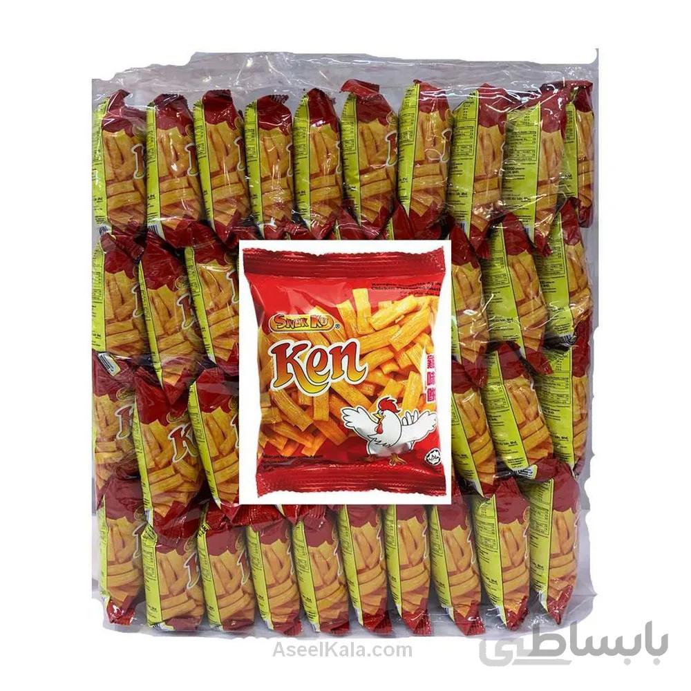 چیپس مرغ Snek Ku مدل Ken بسته 50 عددی