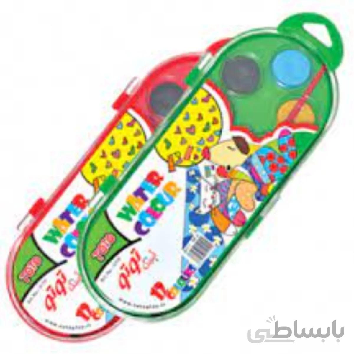 آبرنگ 12 رنگ توتو