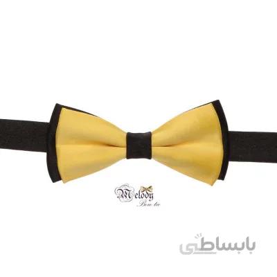 پاپیون سری نینو - بچگانه (زرد مات و سیاه)