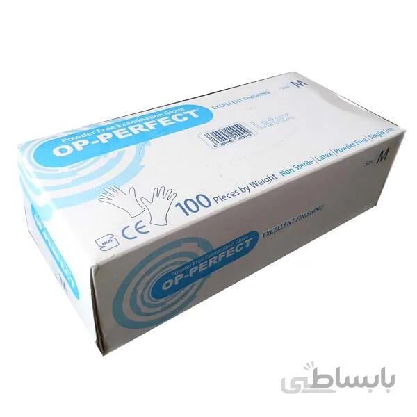 دستکش لاتکس بدون پودر اپی پرفکت 100 تایی اکسلنت