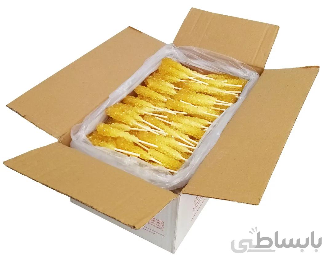 نبات فله چوبی زعفرانی – کارتن ۷ کیلویی