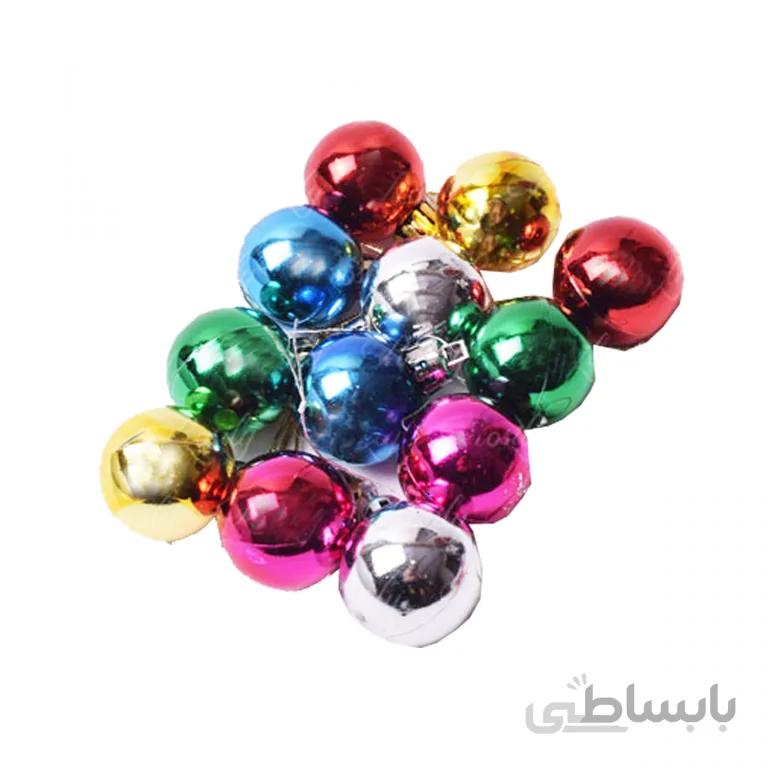 آویز گوی کریسمس بسته 12 عددی مدل STCH205