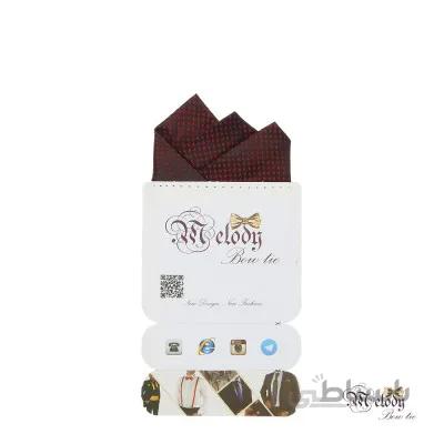 دستمال جیبی سری رنگین کمان (خالدار قرمز )