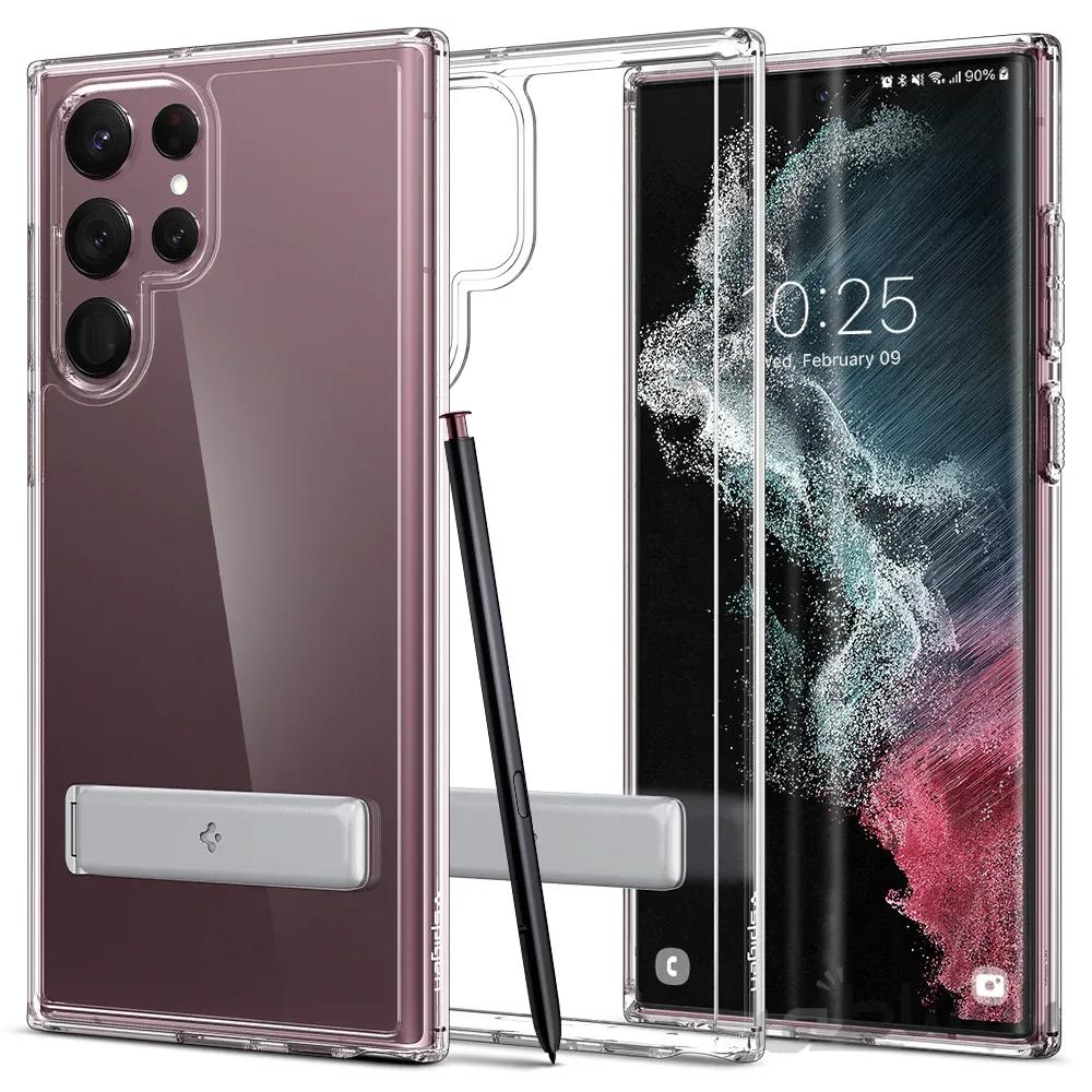 قاب گلکسی اس 22 اولترا برند اسپیگن مدل Spigen Ultra Hybrid S case Galaxy S22 Ultra