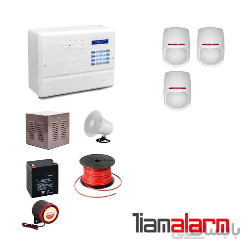 پکیج دزدگیر اماکن با سیم مدل فایروال سیمکارتی و تلفنیF10PY3