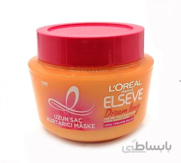 ماسک موی لورآل برای موهای آسیب دیده و بلند dream long حجم 300 میل