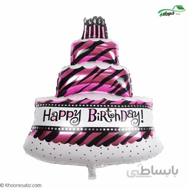 بادکنک فویلی طرح کیک تکی 1-1025