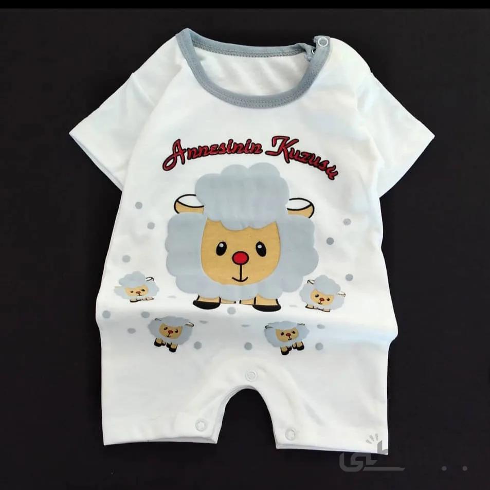 رامپر نوزادی طرح گوسفند ا Baby cloth 1660