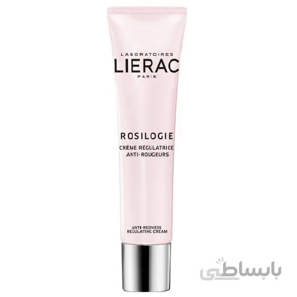کرم ضد قرمزی صورت لیراک Lierac مدل Rosilogie حجم ۴۰ میل| حذف قرمزی عروق ا lierac rosilogie anti redness regulating cream 40ml