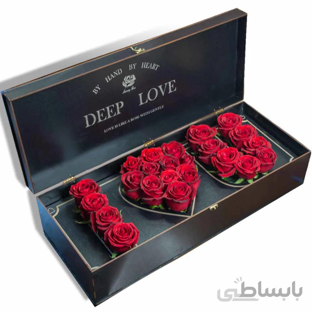 باکس گل i love you