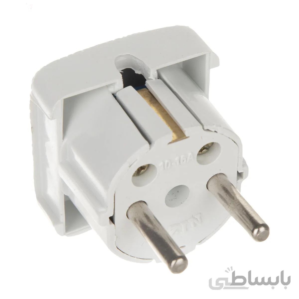 دوشاخه چهارگوش ارت دار