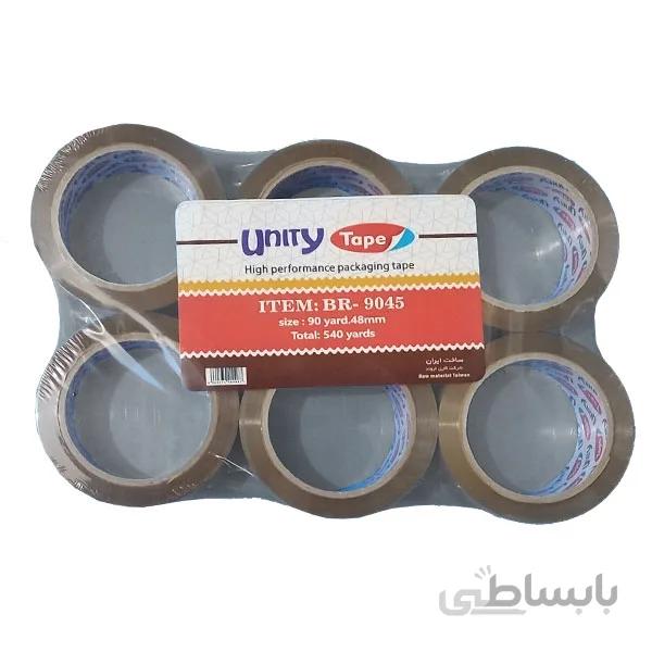 چسب پهن 90 یاردی یونیتی 6 عددی