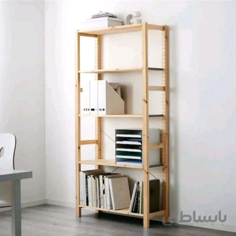 کتابخانه چوبی عمق 30 سانت