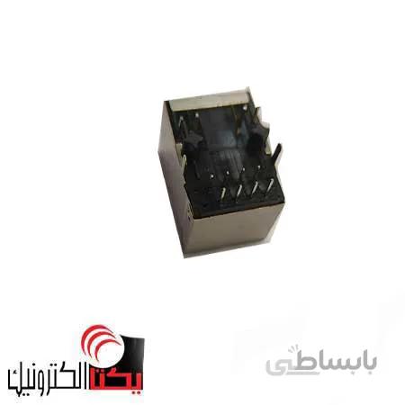 سوکت کانکتور شبکه مادگی RJ45 فیلتردار و LEDدار 8 پین