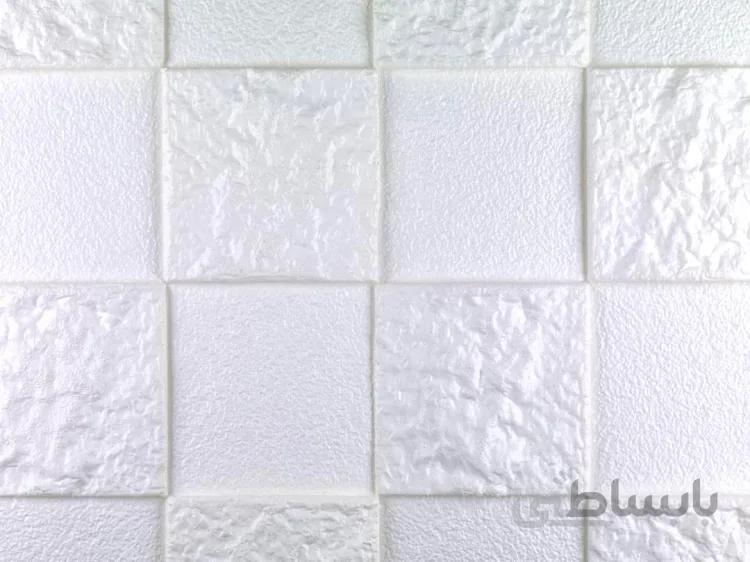 دیوارپوش فومی پشت چسبدار طرح سنگ ماسه ای سفید کد S-White