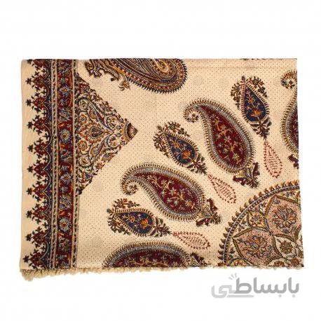 رومیزی شش نفره قلمکار سنتی طرح ترنج ابعاد 200×135 سانتیمتر