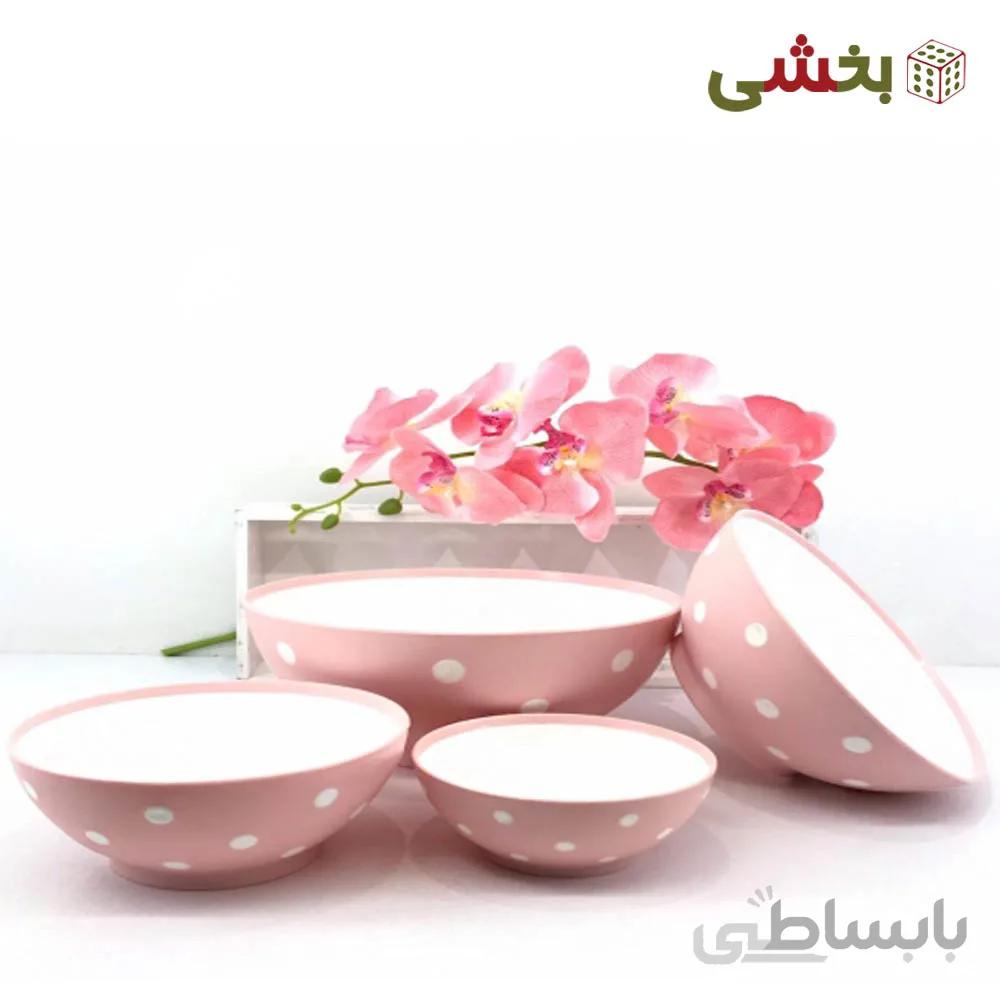 ست کاسه ۴ عددی خالدار
