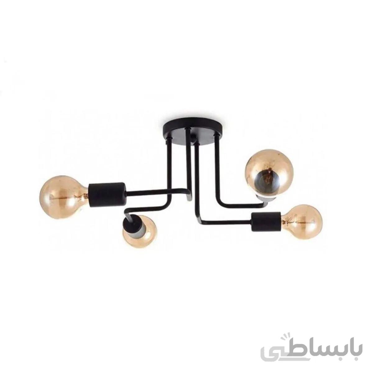 لوستر سقفی مدرن چشمه نور کد A2319/4-BK