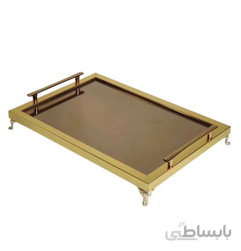سینی کف آینه مدل نیلوفر کد T1