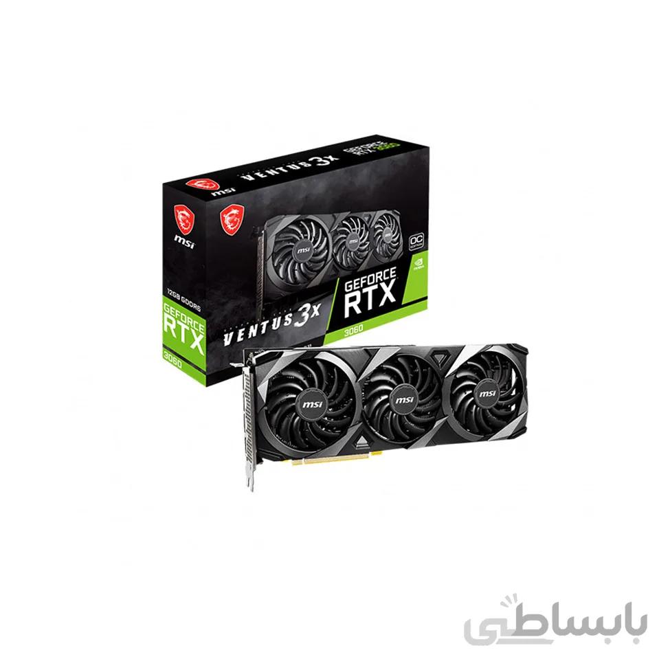 کارت گرافیک MSI RTX 3060 VENTUS 3X 12G OC ا MSI RTX 3060 VENTUS 3X 12G OC
