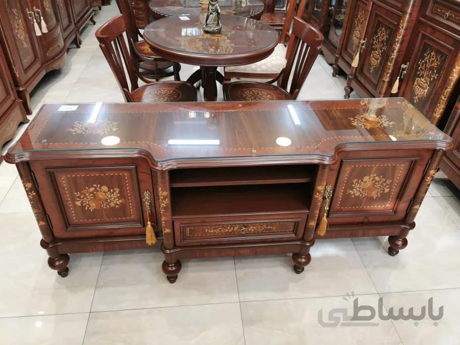 میز تلویزیون چوبی مدل سناتور کد ۱۰۲۲۱۹