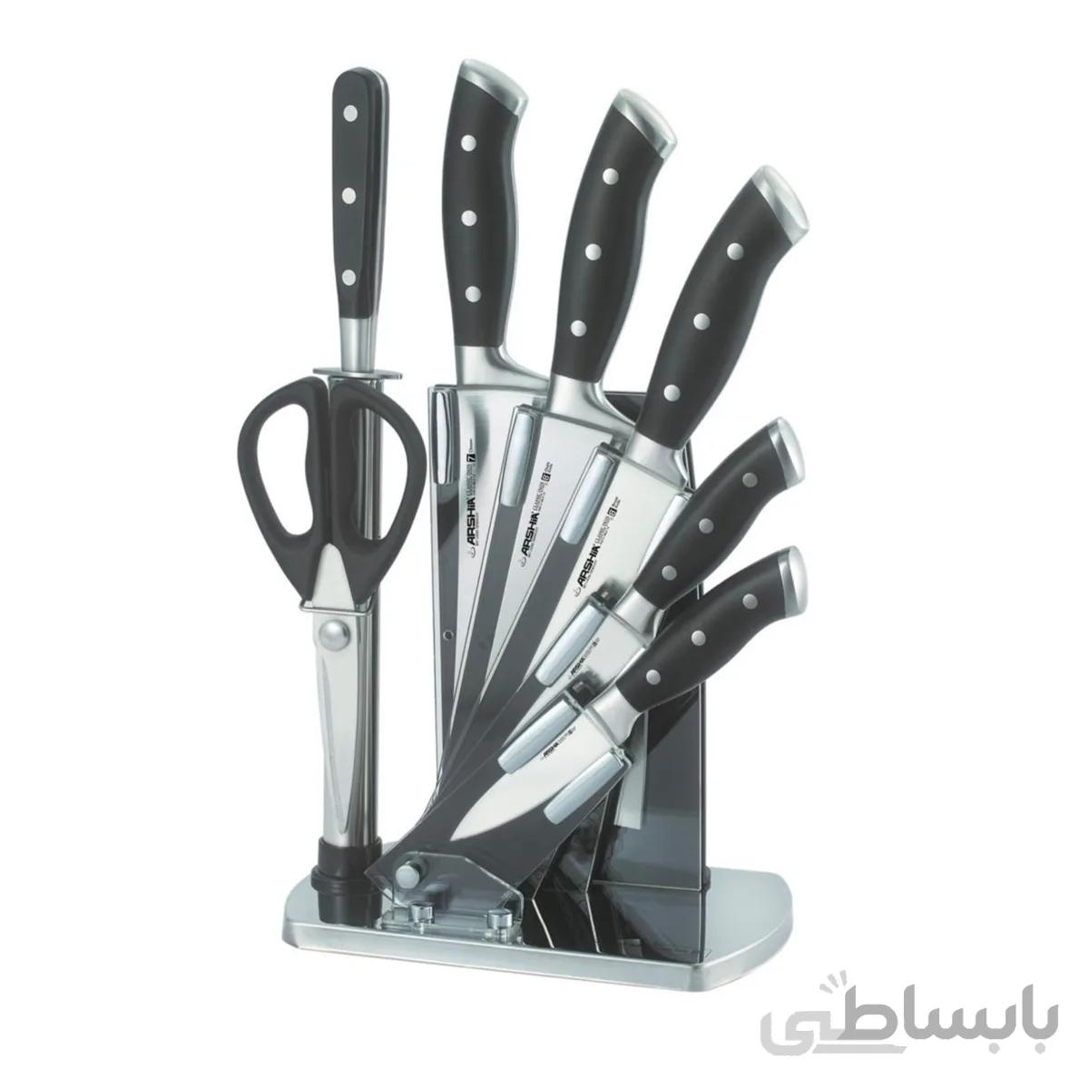 سرویس چاقو آشپزخانه عرشیا مدل K133 2628 ا ARSHIA K133-2628 Knife Set
