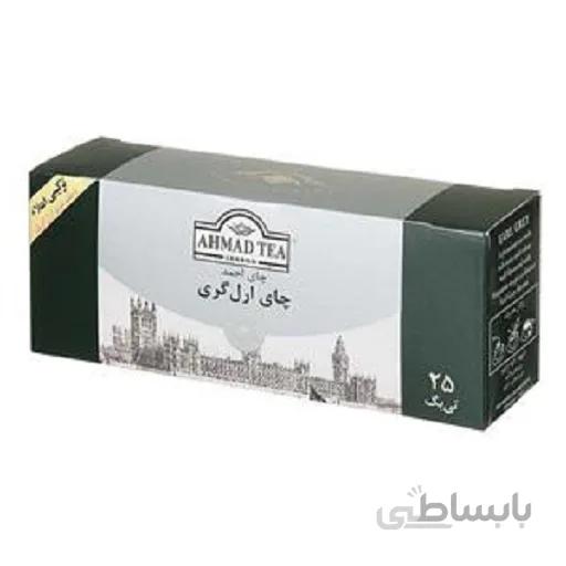 چای کیسه ای ارل گری 25 عددی احمد کارتن 36 عددی