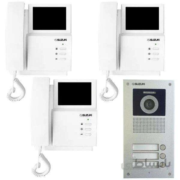 آیفون تصویری سوزوکی مدل 413i-3v-c مجموعه 4 عددی